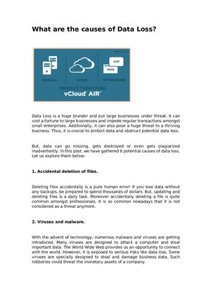 Calaméo - What Are The Causes Of Data Loss