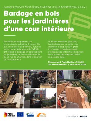 Chantiers éducatifs - Paris Habitat