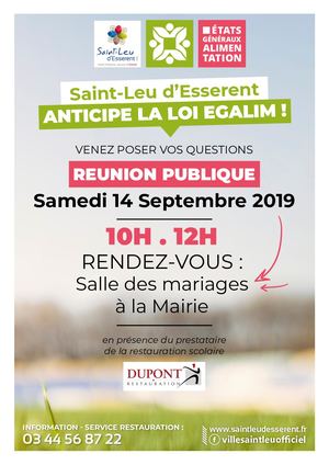 Affiche Reunion Publique Loi Egalim