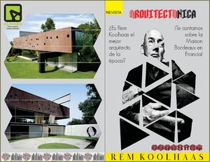 Revista Rem Koolhas Maison 1