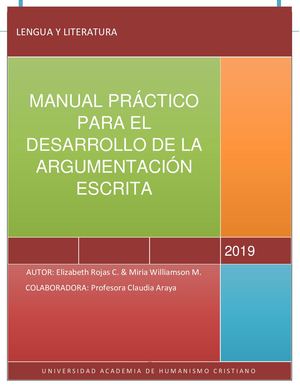 Manual práctico para el desarrollo de la argumentación escrita