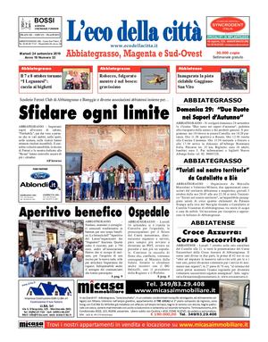 L'eco della città del 24 settembre 2019