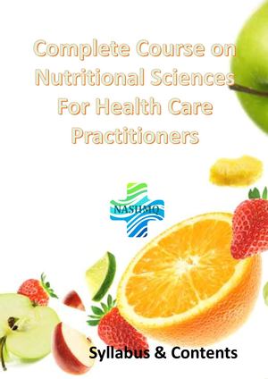 Program Complete Course on Nutritional Sciences for Healthcare Practitioners