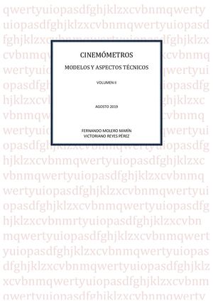 667 CINEMÓMETROS. MODELOS Y ASPECTOS TÉCNICOS. VOLUMEN II