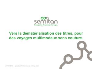 La dématérialisation des titres de transports