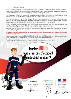 GEOSEL et GEOMETHANE Manosque : Information Préventive