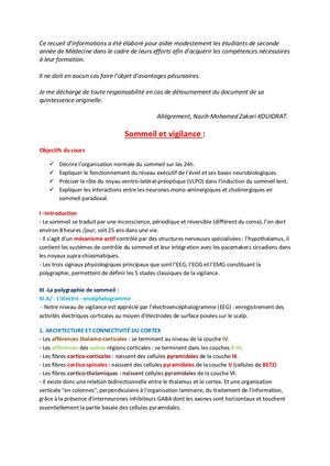 11 Sommeil  Et Vigilance