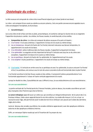 Ostéologie Du Crâne