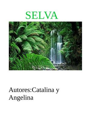 Selva Africana Catalina Y Angelina