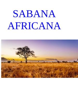 Sabana Africana Odt