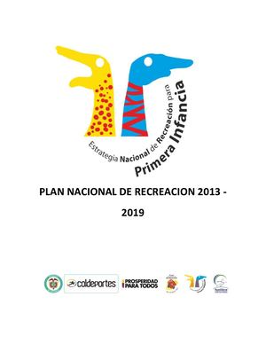 Estrategia Nacional Recreacion Primera Infancia