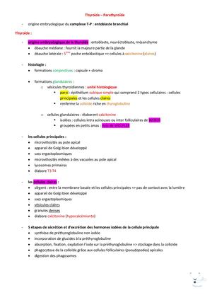 Thyroïde Parathyroïde