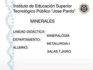 Album De Minerales