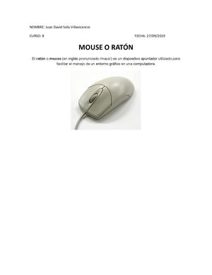 Mouse O Ratón