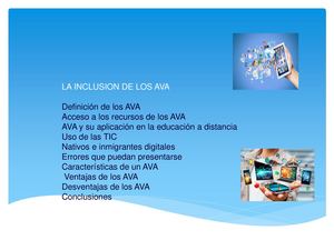 La Inclusion De Los Ava