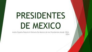 Presidentes De Mexico