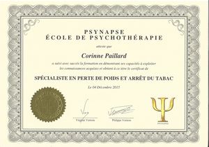 Corinne Paillard - Attest Poids Tabac