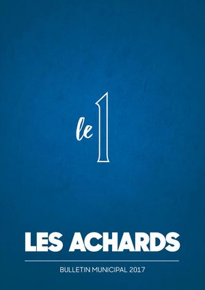 Bulletin Municipal Des Achards 2017