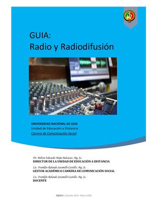 Guia Radio Y Radiodifusión