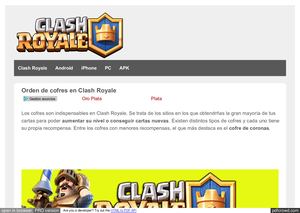 Orden De Cofres En Clash Royale