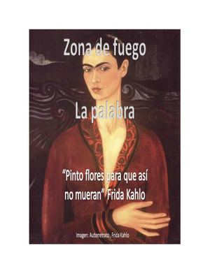 Propuesta De Escritura Pinto Flores Para Que No Mueran Frida Kahlo
