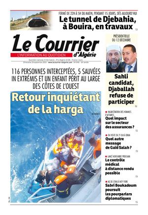 Le Courrier d'Algérie du dimanche 29 septembre 2019
