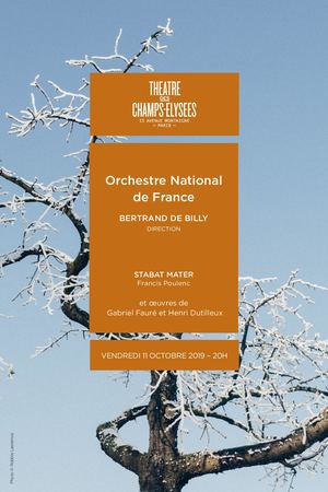 Orchestre National de France, Bertrand de Billy, 11/10/2019