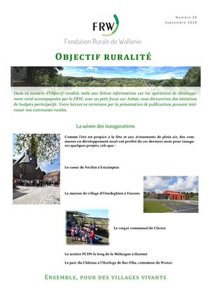 Objectif Ruralité Septembre 2019