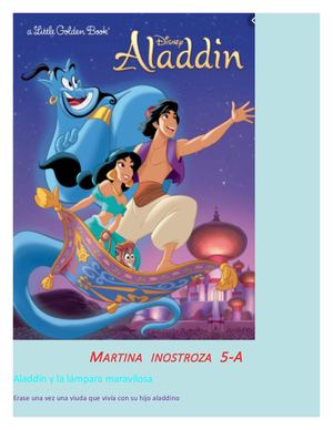 Aladdin Y La Lampara Maravillosa Martina Inostroza 5 A
