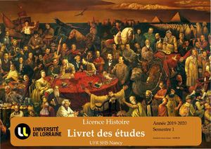 Livret Licence Histoire 2019-2020