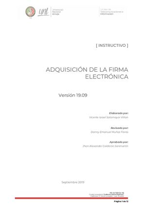 Instructivo Adquisición Firma Electrónica
