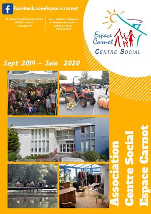 Centre Social Espace Carnot brochure 2019-2020