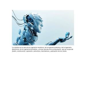 La Robótica Es La Rama De La Ingeniería Mecánica