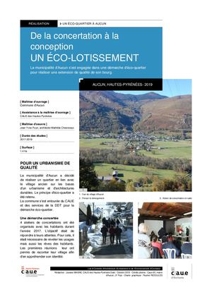 Fiche Realisation Eco Quartier Aucun
