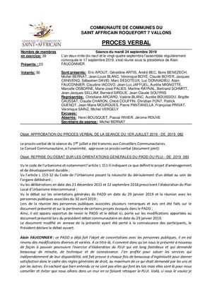 Pv 24 Septembre 2019