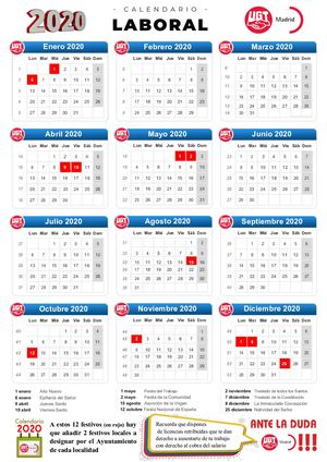 Calendario 2020 Formato Vertical