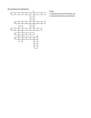 Crucigrama Informatica