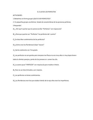 EL CLUB DE LOS PERFECTOS Liz