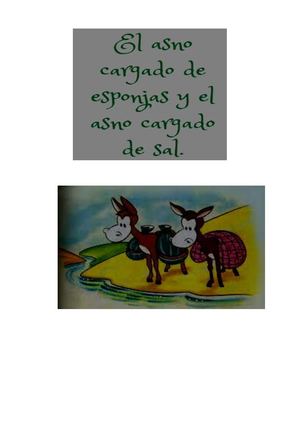 Asnos Cargado De Sal Y De Esponjas