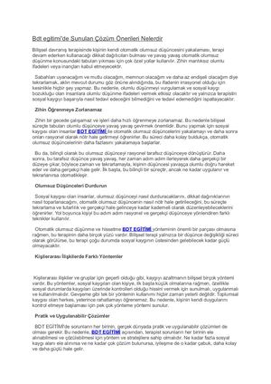 Bdt Egitimi