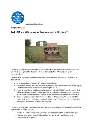 Temps De La Raison 20190902