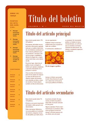 Ejemplo De Periódico