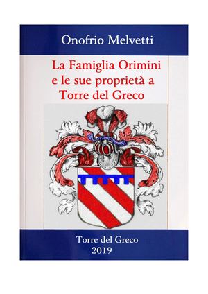 La Famiglia Orimini E Le Sue Proprietà A Torre Del Greco