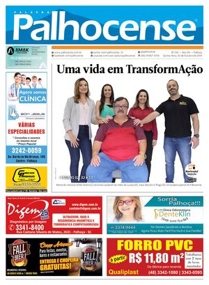 JORNAL PALAVRA PALHOCENSE - EDIÇÃO 709