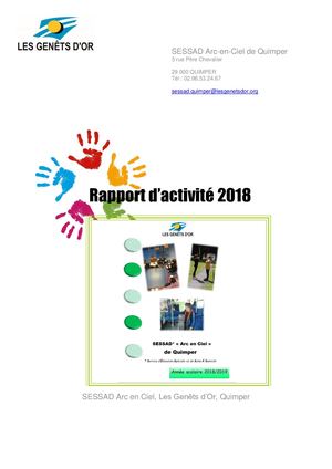 19 04 26 Sessad Quimper Rapport D'activité 2018
