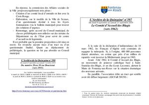 AMFAR A15 397 Le Comité d'accueil des Blagis (vers 1962)