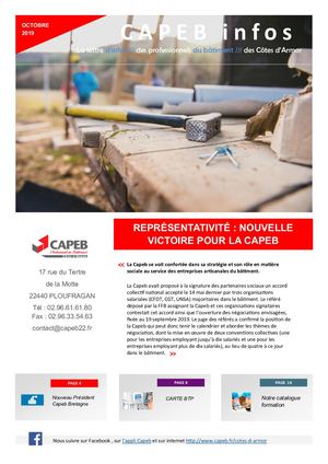 Capeb Infos Cotes D'armor Octobre 2019