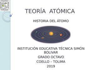 Teoría Atómica
