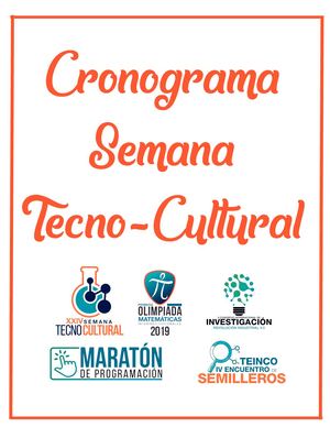 Cronograma Semana Tecno