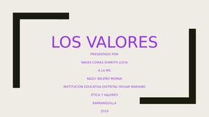 Los Valores
